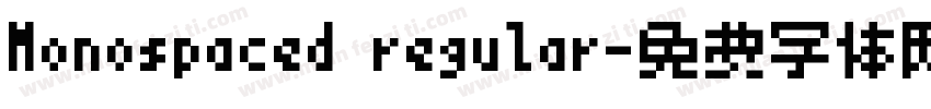 Monospaced regular字体转换